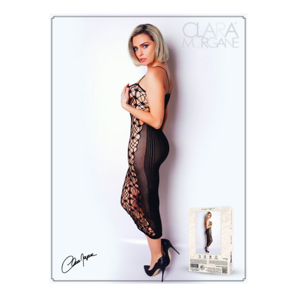 Robe sexy longue en résille noire - Le Numéro 3 - Collection Robe 